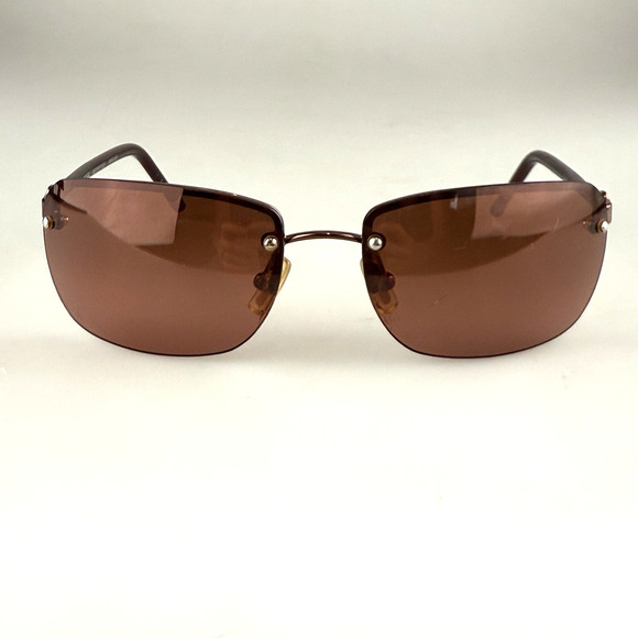 Coach Sunglasses mod. Bleecker S322 Burgundy Rimless Vintage SCRATCHED - Picture 1 of 13